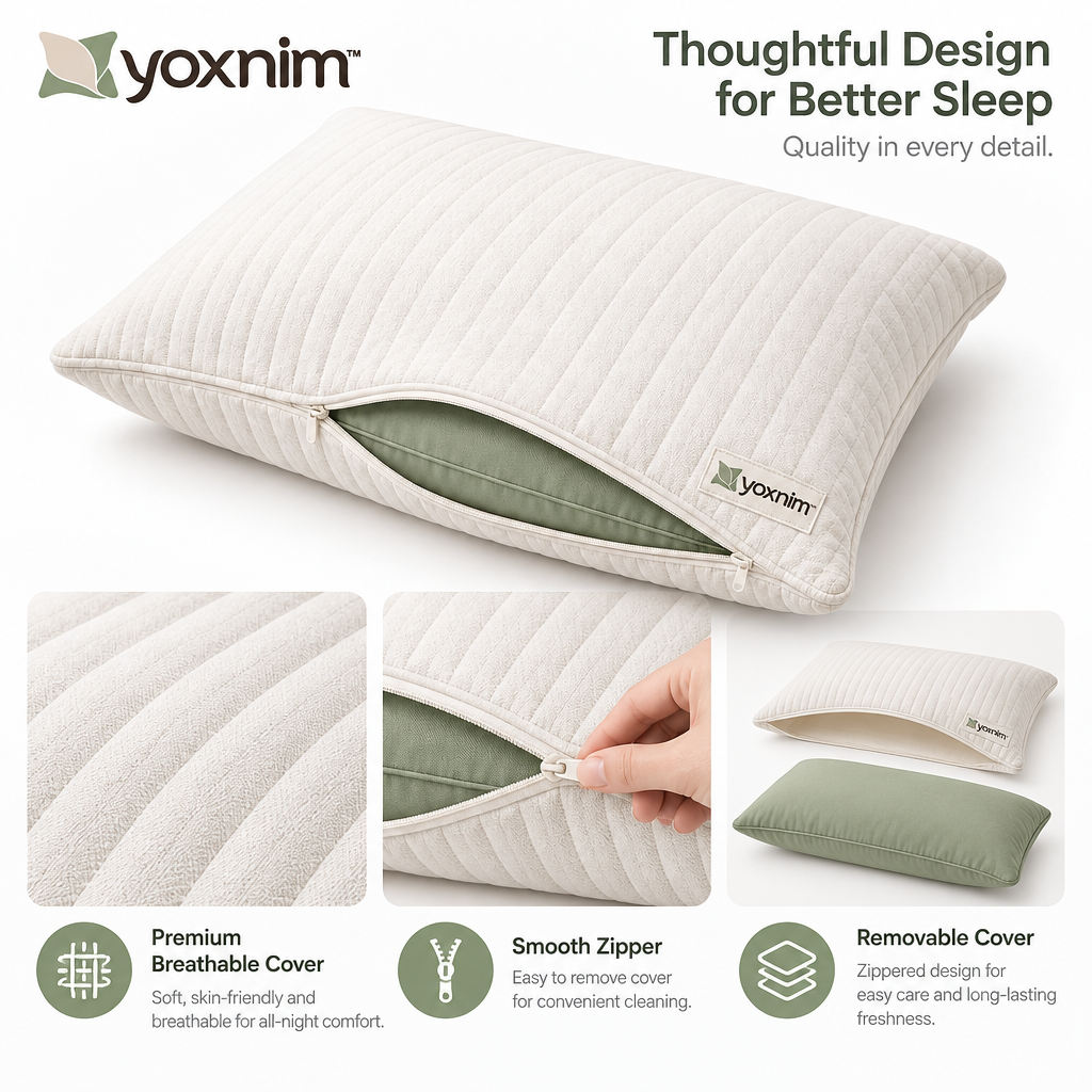 Yoxnim Cooling Memory Foam Pillow