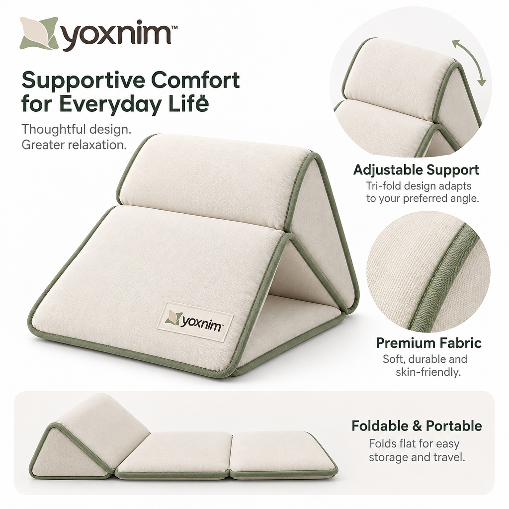 Yoxnim Foldable Triangle Support Pillow