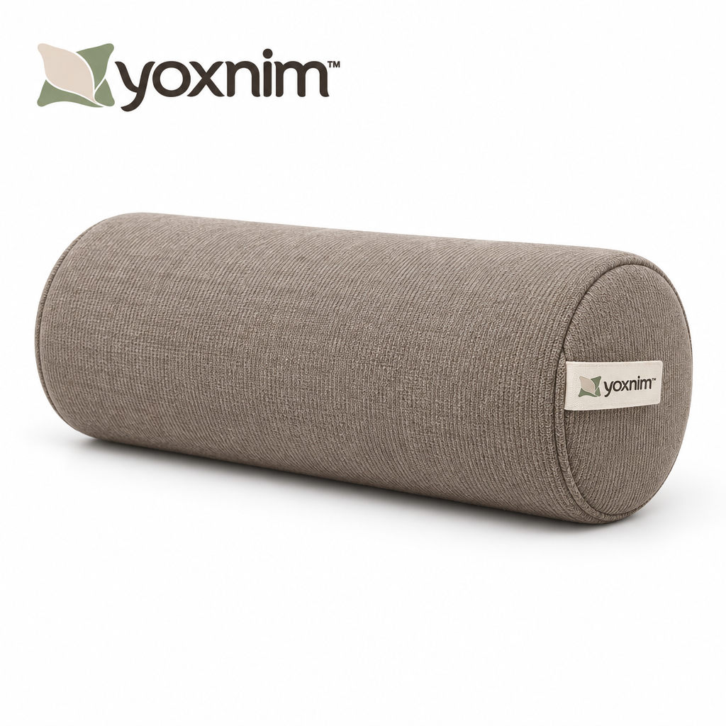 Yoxnim Taupe Bolster Neck Pillow